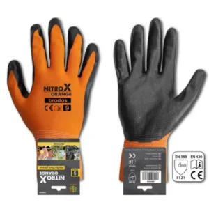 Védőkesztyű 8 NITROX ORANGE, nitril
