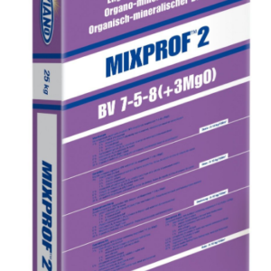 Mixprof 2 – örökzöldeknek, 6 m3 talaj preparálása vagy 250 növény, 25 kg=250 m2