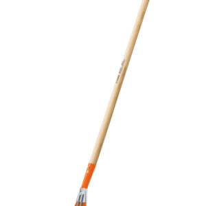 Fűseprű fém,rugós,56 cm széles fej, 122 cm-es fa nyéllel