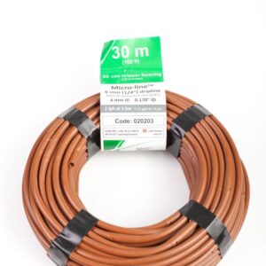 6 mm csepegtetőcső, 30 cm kiosztásban 2 l/h