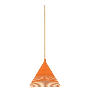 Műanyag lombseprű, 22 ágú, 56 cm széles fej