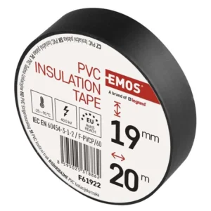 Emos szigetelőszalag 19/20 Fekete F61922