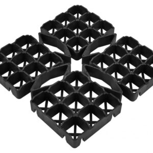 Gyeprács, fekete, 480 x 480 mm