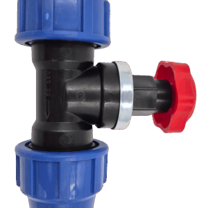 Gyk. Elzáró csap 32×32 KÉK IDOM 16 bar