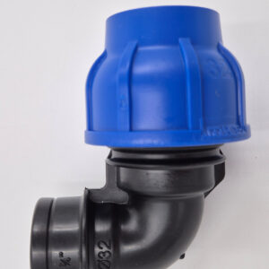 Gyk. Könyök 32xB3/4″ KÉK IDOM 16 bar