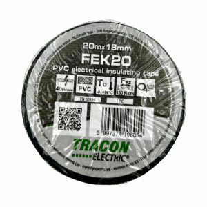 Szigetelőszalag 20 m színes, fekete